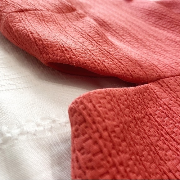 Nwt CLUB MONACO TAIKA CORAL TEXTURED CUT OUT SLEEVELESS MINI COCKTAIL DRESS - Picture 9 of 11